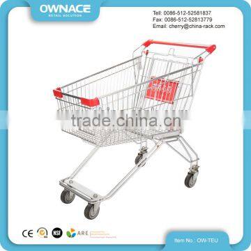 European Style Supermarket Folding Shopping Trolley Cart