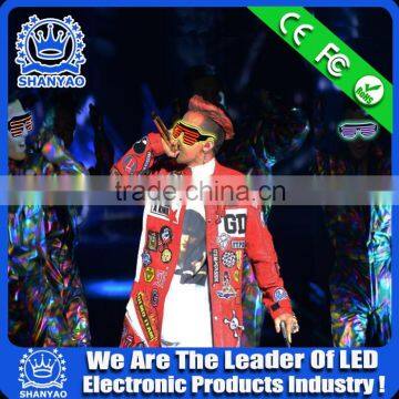 2016 Wholesale EL Light Up Glasses For Events And Party Supplies