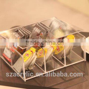 Unique High Transparent Acrylic Tea-bag Box Acrylic Small Tea Box Wholesale photo-4
