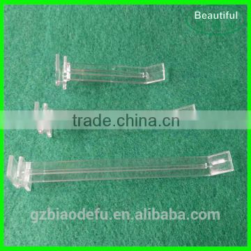 Transparent Supermarket Display Plastic Hook