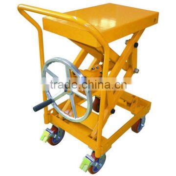 Screw Type Lift Table Truck without Hydraulic Pump