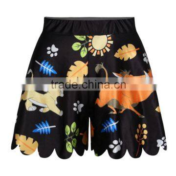 Cheap Price High Waist Shorts For Women Dogs Custom Designs Pants N14-29