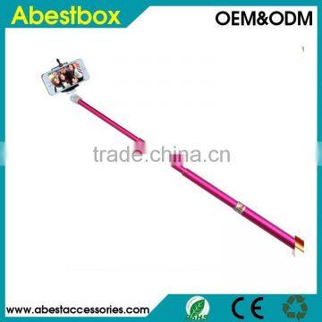 S00803 monopod selfie stick bluetooth selfie shutter wireless with remote control for mobile phone