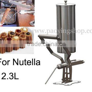 Stainless Steel 2.3L Manual Spainish Churros Nutella Filler Machine