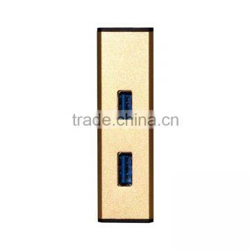 New Arrival! Mini USB 3.1 Type C to 2 Port USB 3.1 HUB Aluminum Case High Speed up to 5Gbps photo-4