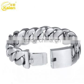 high quality classic design brushed bracelet stainless steel link chain