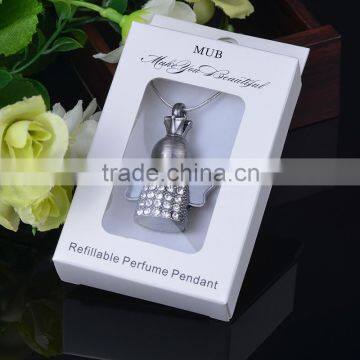 MUB Fashion Young People Like 2016 Top Sale Gold Silver Chain Necklace Perfume Bottle Pendant Necklace photo-3