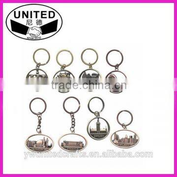 Promotional convenience zinc alloy Keychains,Custom detachable Key chain