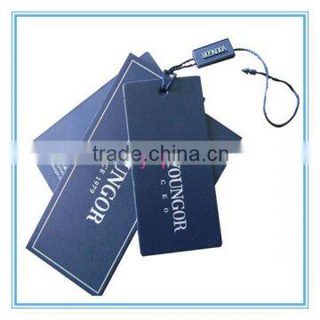 printed paper custom clothing hanger labels with strings