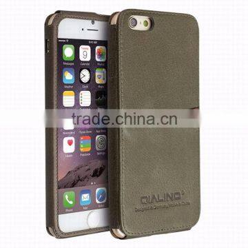 QIALINO Dropshipping Q Card Case, Full Grain Genuine For IPhone 6s Plus Leather Case photo-3