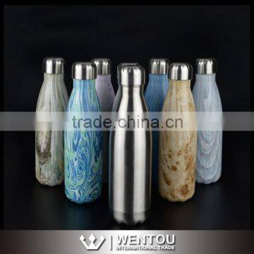 Powder Coated Stainless Steel Stain 500ml Cola Water Bottle