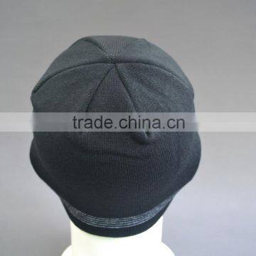 Plain Black Beanie Hat for Men photo-6