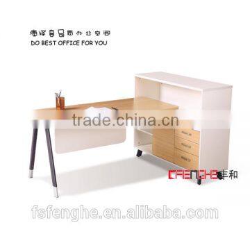 Used Top Selling Fashion Design Office Table Models With Bookshelf YH-142