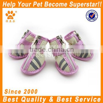 JML 2016 hot sale mesh breathable pink pet dog shoes for summer pet accessories