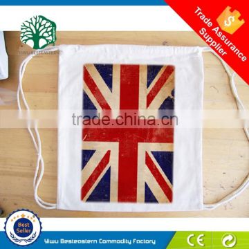 cheap custom cotton drawstring bags no minimum