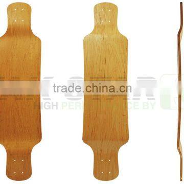 wholesale blank drop down maple longboard decks twin tip with kicktail longboard decks