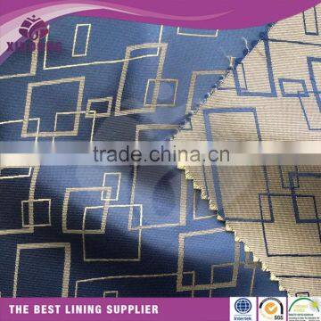 Fashion new style desgin soft polyester jacquard lining fabric material