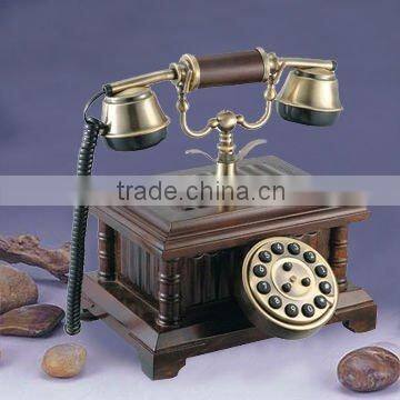 Solid wood telephone antique