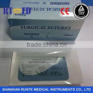 polypropylene suture with needle