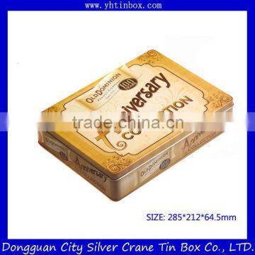 Rectangular Metal Tin Box/Decorative Christmas Chocolate Tin Box