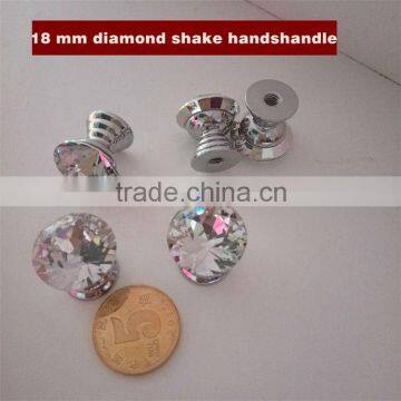 HOT SALE trendy style crystal glass kitchen cabinet knobs for wholesale