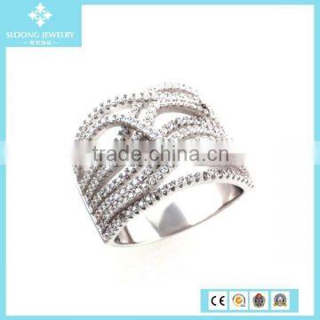 Direct Wholesale Costume Jewelry China With Diamond Weeding Ring