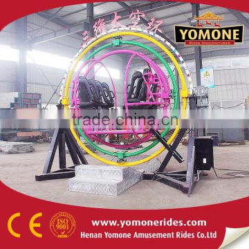 Space ring park equipment amusement park ride 3D Human Gyroscope machine