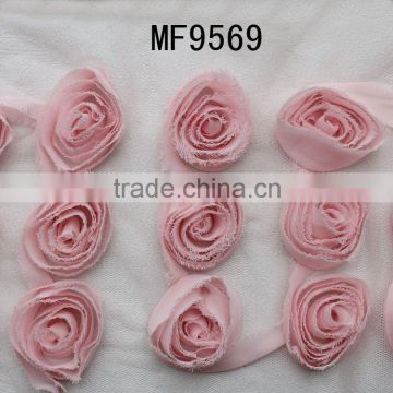 shabby rose chiffon flower lace fabric