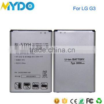 Long time battery mobile phone BL-53YH for LG G3 batteries