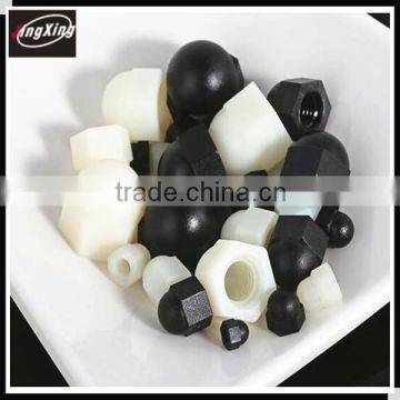 good price white or black plastic hex nut caps