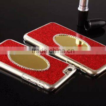 Special Design Mirror Phone Case Makeup Case for Iphone 6 6plus With Lighted Mirror photo-2