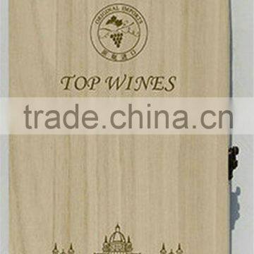 2 Bottles Wood Wine Box,China Wine Box,gift Boxes for Wine Bottles photo-5