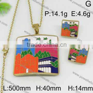 Hot sales products with houses and churches images import jewelry from china