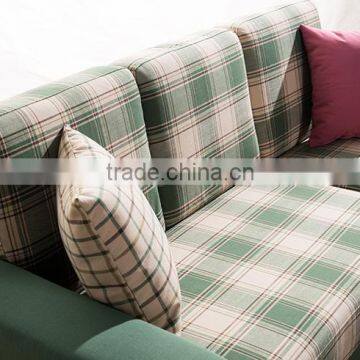 Japanese Style or Rural Style Fabric L Shape Sofa With Stool photo-5