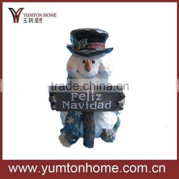 resin snowman figurine