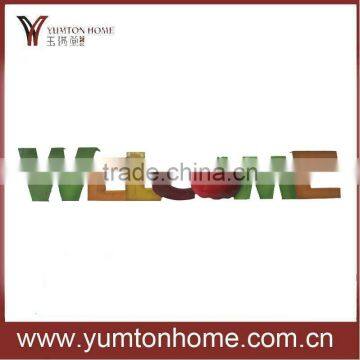 Metal welcome board wall art decor