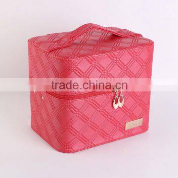 Chinese Factories Wholesale Custom Luxurious Leather Cosmetic Box, Multi-function Eye Shadow Box