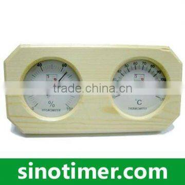 Wood Sauna Room Thermometer Hygrometer