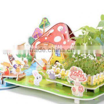 Interesting Kid Toy famous plantingBucolic Model Puzzle