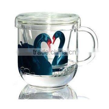 handmade pyrex heat resistant glass tea cup