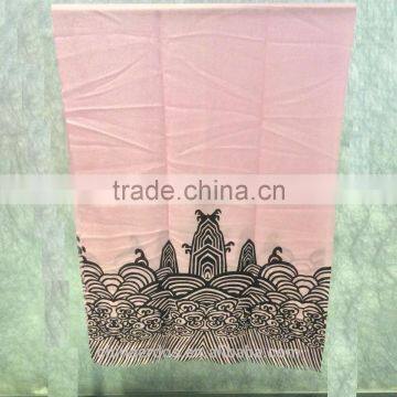 Superfine wool digital print shawl
