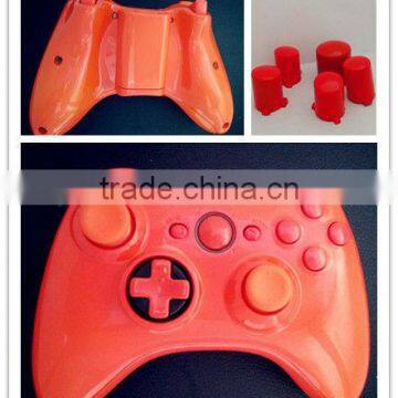 For xbox360 Slim wireless glossy Scarlet controller shell with full set button kits