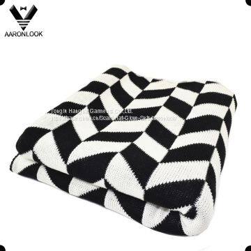 New Fashion Twill Jacquard Pattern Acrylic Blanket photo-2