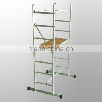 Easy mobile folding 2.7m aluminium scaffold ladder