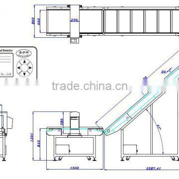 Customized Large Tunnel Conveyor Needle Metal Detector for Wooden Processing photo-3