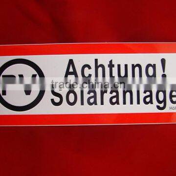 Reflective Pvc Warning Sign photo-2