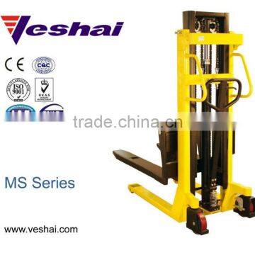 CE manual hydraulic hand pump pallet stacker 500kg VH-MS-50/20