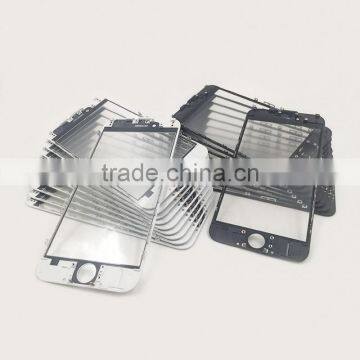 For IPhone Black White Orginal Panel Glass + Bezel Frame Cold Press +oca Assembly LCD Repair OCA Machines photo-2