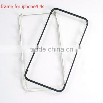 LCD Touch Screen Front Frame With 3M Glue Middle Bezel Bracket For iPhone4/4S Repair Refurish Replacement