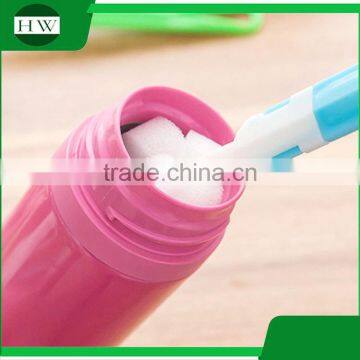 Kitchen Plastic Removable Detachable Foldable Sponge Long Handle Hanging Cup Bottle Clean Cleaning Brush photo-3
